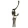 Hook furniture tundra TKD002, two -rod, bronze