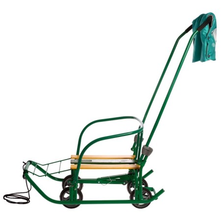 Sled "breeze 7 station wagon", with mittens, green color-1