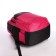 School backpack from textiles on lightning, 4 pockets, pink color