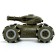 The radio -controlled “fighter” tank works on the battery, shoots hydrogel bullets, green color