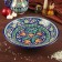 Largan Rishtan ceramics "Flowers", 33 cm, Blue Mix
