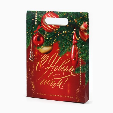 New Year's gift set, diary, stickers, pen "Happy New Year!"-5