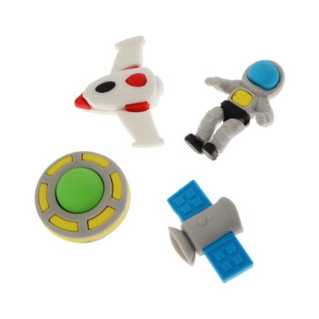 A set of figured eraser 4 pieces "Cosmos", mix-1