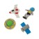 A set of figured eraser 4 pieces "Cosmos", mix