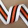 Braid knitted lamps 30 mm, 9.1 ± 0.5 m, white/black/orange color