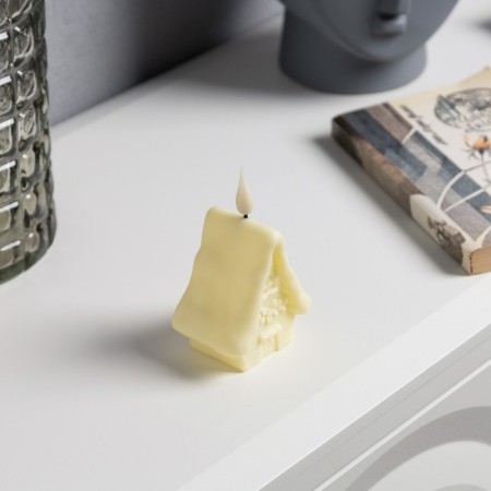 LED figure "House" 7 × 11.5 × 5.5 cm, plastic, batteries AG13x3, glow warm white-1