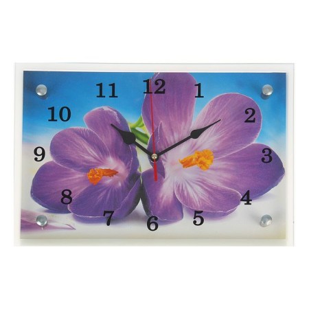 Carty clock is wall, series: flowers, "lilac flowers", 20x30 cm-4