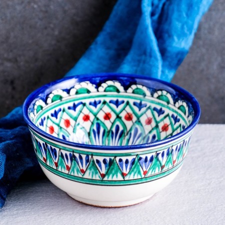 Rishtan ceramics "Patterns" 14.5 cm, small, mix