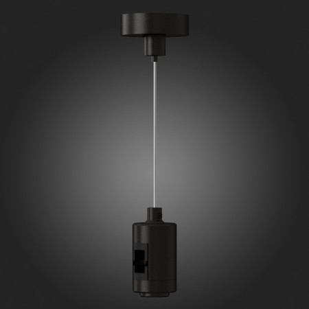 Suspension with a single fixer ST LUCE. ST027.413.00. Farm, 4.5x4.5x209 cm, black color-3