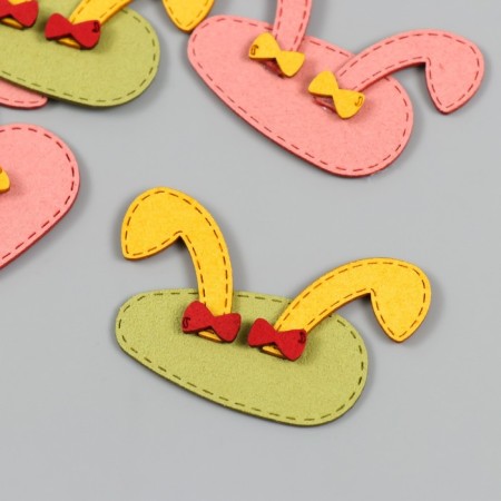 Decor for creativity claims. suede "ears, eyes" mix 6x3.7 cm-1
