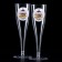 New Year's set of plastic glasses for champagne “Happy New Year, balls” ”, 150 ml