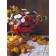 Diamond mosaic with partial filling on the canvas "Summer Still Life", 30 x 40 cm