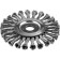 Disc “bison” brush 35190-150_z02, for ushm, steel 0.5 mm, wicker bundles, 22.2x150 mm