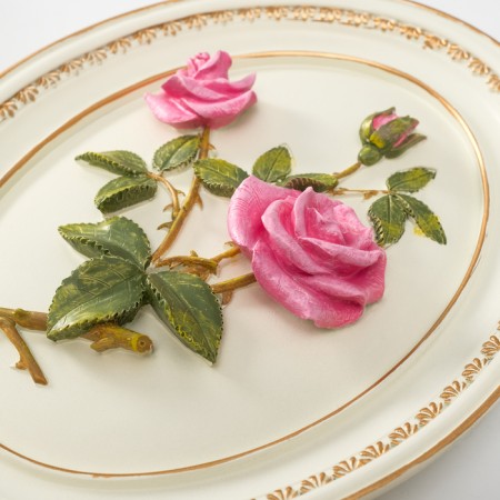 Panel interior polystone "Royal roses" 18x3x23 cm-2