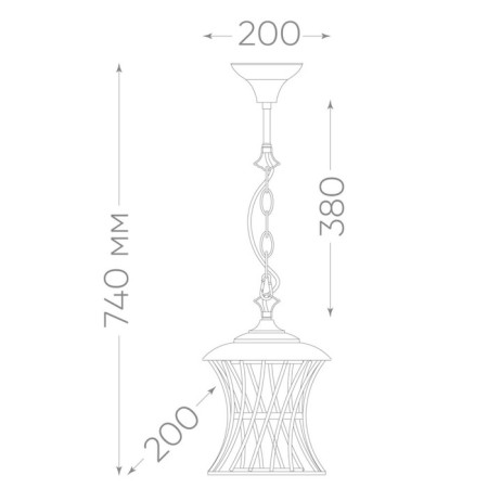 Garden-park lamp Feron PL525, IP44, E27, 60 W, 200x200x740 mm, black color-1
