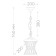 Garden-park lamp Feron PL525, IP44, E27, 60 W, 200x200x740 mm, black color
