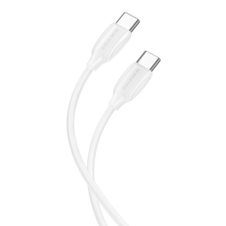 Cable Borofone BX70 Type-C-Type-C, 3 A, 60W, 1 m, white-2