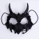 Carnival set: striped bandana, mask with black horns, thermonacleka