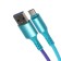 Luazon cable, microUSB - USB, 2 A, 1 m, nylon braid, multi -colored
