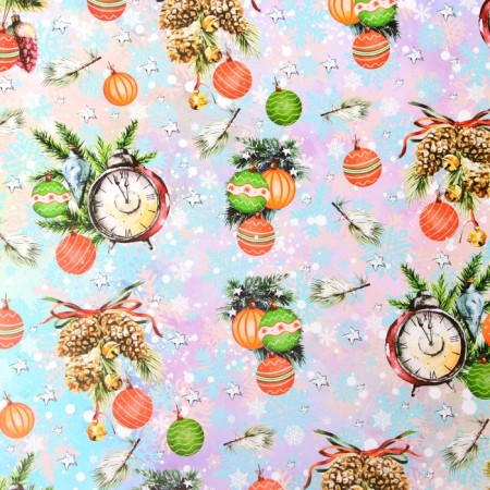 New Year. Glossy packaging paper "New Year's gift", 70 x 100 cm-2