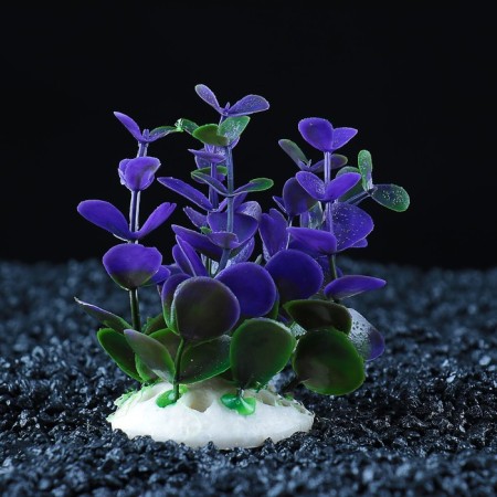The artificial aquarium bush, 10 cm, purple-1