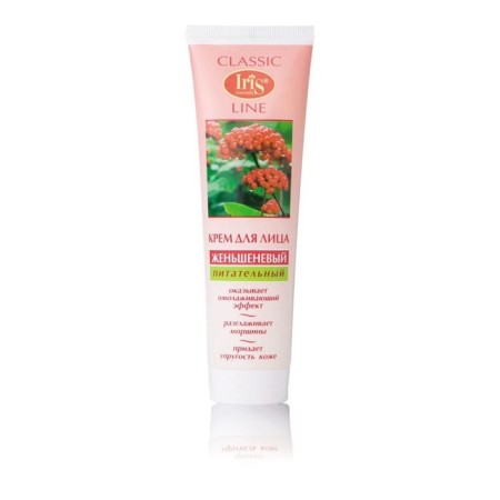 Facial cream Iris Cosmetic "ginseng", nutritious, for all skin types, 100 ml