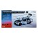 Metal car "coupe", 1:24, doors, hood, trunk, inertia, gray color are opened
