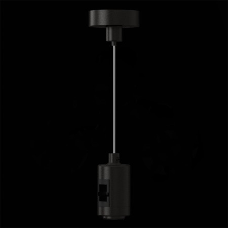 Suspension with a single fixer ST LUCE. ST027.413.00. Farm, 4.5x4.5x209 cm, black color-2