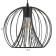 Lamp Bayerlux "ball" E27 40W black 30x30x30-130cm