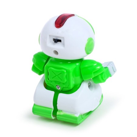 Robot radio -controlled "minibot", light effects, green color-2