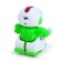 Robot radio -controlled "minibot", light effects, green color