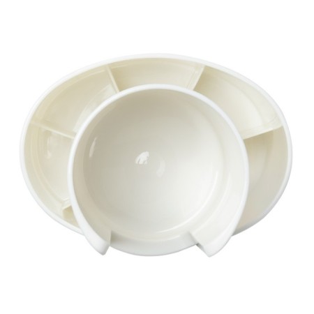 Container for storing cosmetic supplies "Zoy", 10 x 8.2 x 8.6 cm ivory color-7