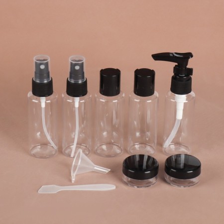 Storage set, in a case, 9 objects, the color is transparent/black-4