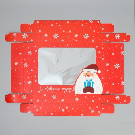 Gift box “Happy New Year!”, Santa Claus, 32 x 24 x 9 cm, New Year-5