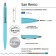 Automatic ball handle, 1.0 mm, BrunovisConti San Remo, blue rod, metal case Soft Touch Blue, in case