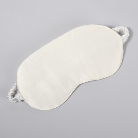 Silk sleep mask, 20 × 10 cm, elastic band is single, white color-1