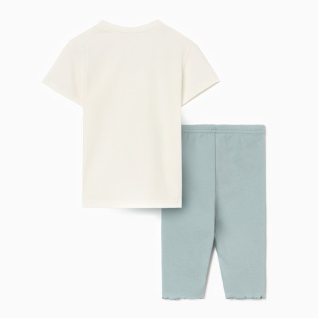 A set for a girl (T -shirt and bicycles) minku, blue color, height 122 cm-9