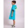 Children's robe, height 98 cm, turquoise color