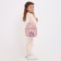 Baby backpack on lightning, pink color