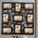 Photo frame plastic in 9 photos 10x15 cm "Binding" black 53x53 cm
