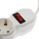 Extension cord Luazon Lighting Eco, 3 sockets, 7 m, 10 A, 2200 W, PVS 3x0.75 mm2, s/c, with dig