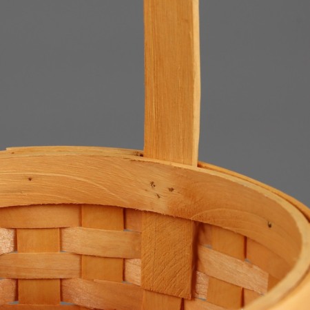 Wicker basket (sequoia), D16.5HN9.5/25.5 cm, 1 pc., Natural-2