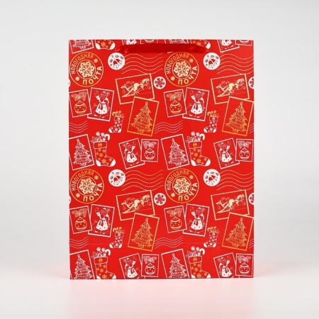 Laminated vertical “New Year's Post”, l 31 x 40 x 11.5 cm, New Year-2