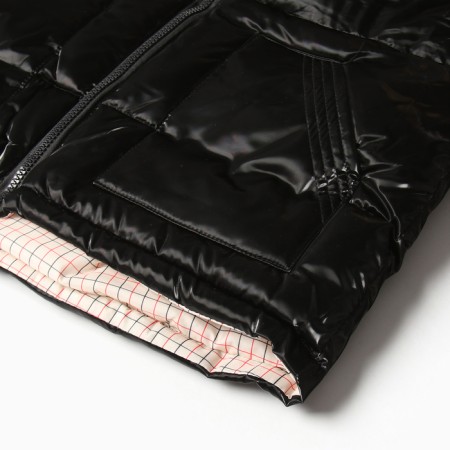 Warm vest for girls, black color, height 122-128 cm-3