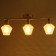Light Lida Lida 3x60W E14, satin 56x11x18 cm
