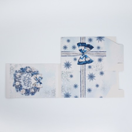 Folding box with 3D effect "Snow Waltz", 18 x 14 x 23 cm, New Year-11