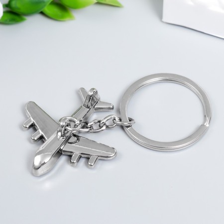 Trick Metal "Airplane with turbines" silver 3.8x3.8 cm-1