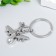 Trick Metal "Airplane with turbines" silver 3.8x3.8 cm
