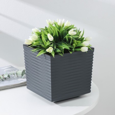 Kashpo with the insert "Style", 3 l, color graphite