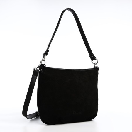 Salm-free bag of cross-bodi with a zipper, black color-2